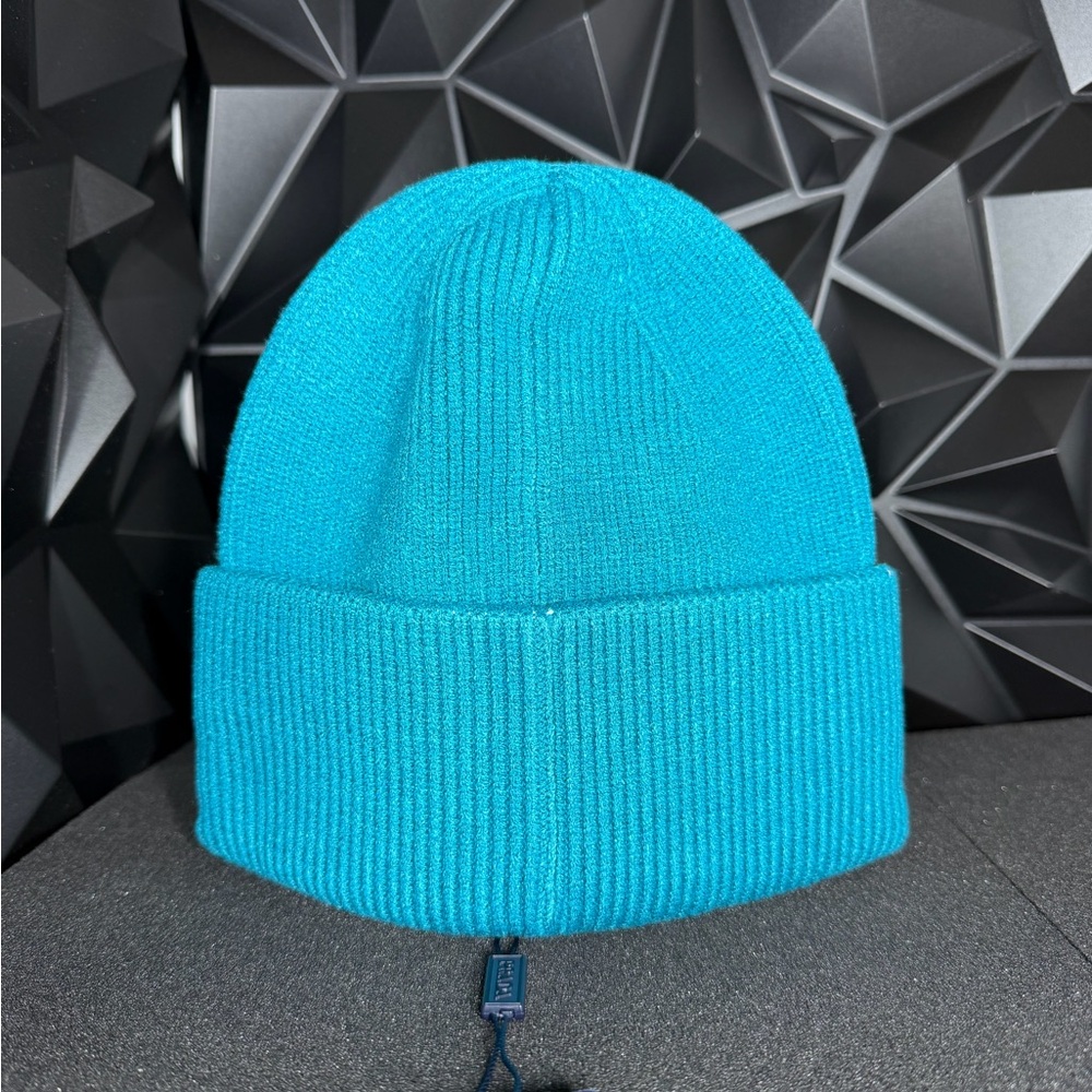 Prada Teal Ribbed Beanie - Picture 2 of 6